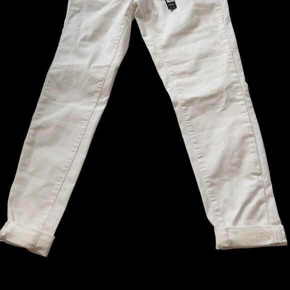 Tahari Jamie Mr Roll Cuff Skinny White Pants Sz 6/28 - Picture 12 of 16